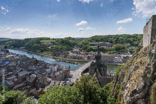 Cityscape of the historic town of Dinant.