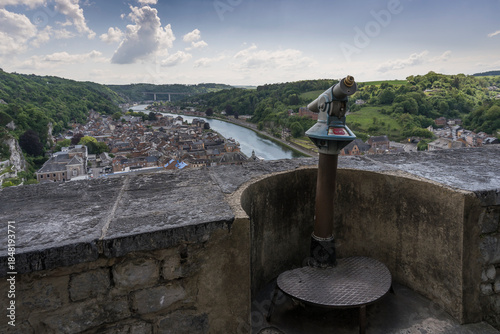 Cityscape of the historic town of Dinant.