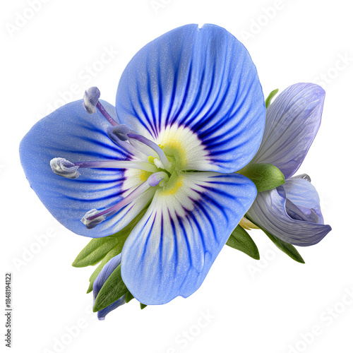 Blue Flower With Delicate Petals and Fine Details Found in a Natural Setting ...