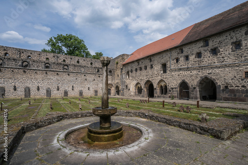 Intenal view of the cistercian monastery Arnsburg.