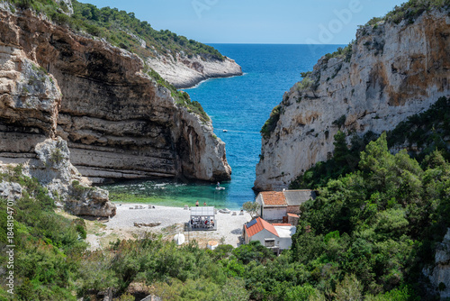Fényképezés Beach Stiniva on island Vis, Croatia