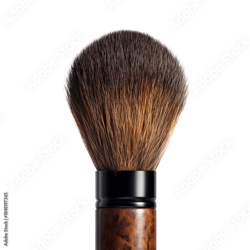 Brush Made of Soft Bristles With a Wooden Handle for Applying Makeup in Vario...
