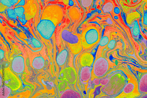 Abstract Ebru Marbling Texture Background