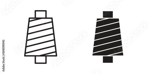 Thread icon for website, thin line icons. vector logo design