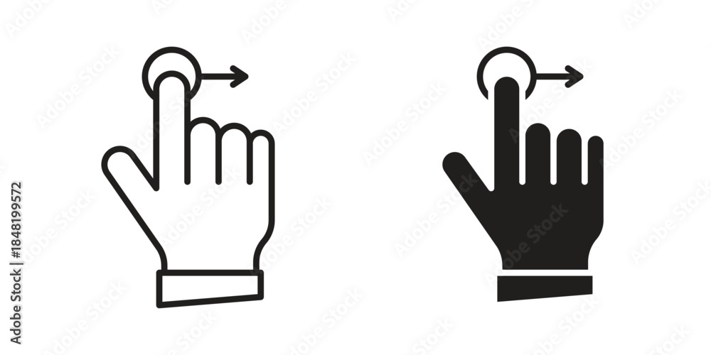 Fototapeta premium Usability icon for website, thin line icons. vector logo design