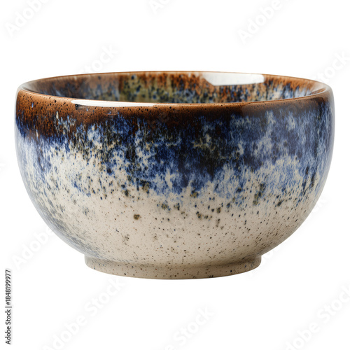 Ceramic Bowl on a Plain Background With Simple Design for Kitchen Use at Home