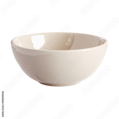 Simple White Bowl on a Plain Background Showing Its Smooth Surface and Clean ...
