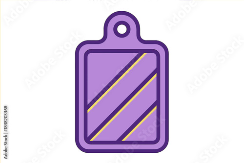 Purple kitchen cutting board with diagonal striped pattern icon
