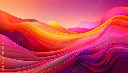 vibrant gradient of pink and orange hues