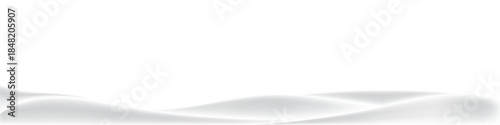 Εκτύπωση καμβά Snowy winter landscape border, white snowdrift ground heavy snowland transparent