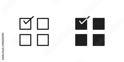 Choice icons. Minimal logo design element, vector illustration.