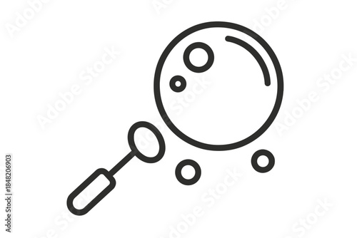 Bubble wand with floating bubbles