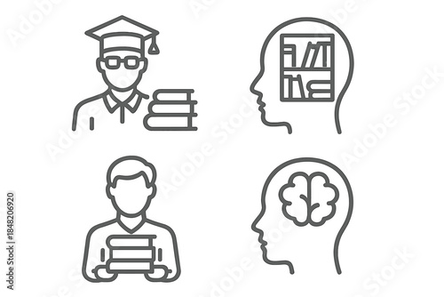 Education and Knowledge Icons