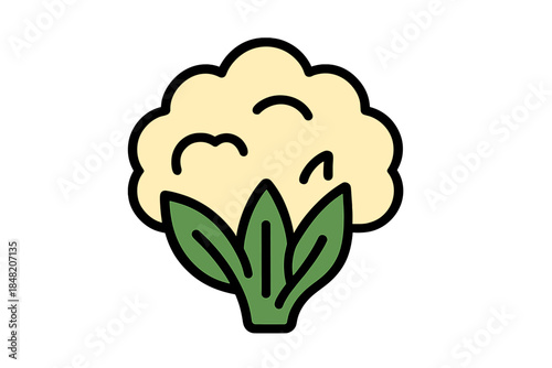Stylized Cauliflower Icon
