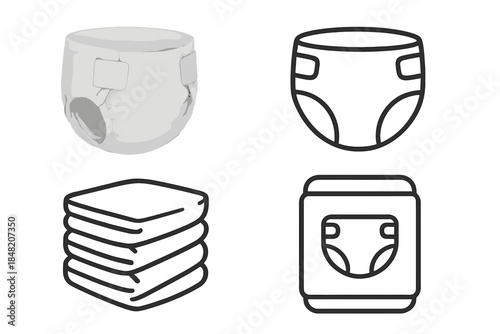 Diaper and Related Items Set