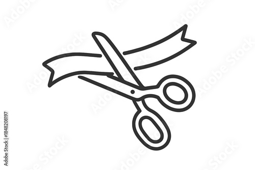 Grand Opening Ribbon Cutting Icon