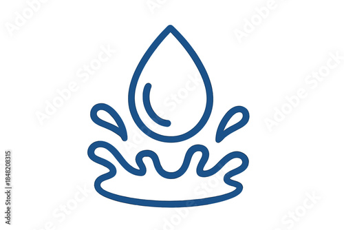 Water Drop Splash Icon