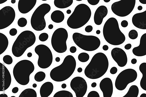 Abstract organic pattern with dark gray shapes