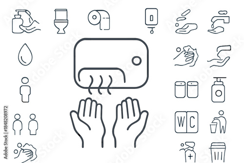 Hygiene and sanitation icons