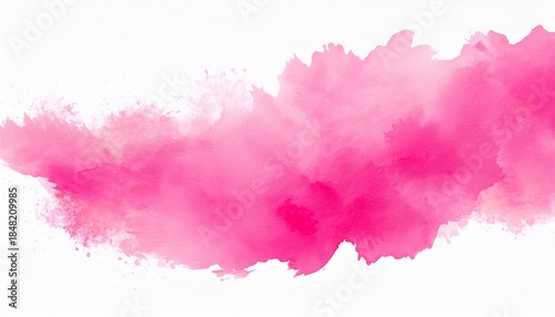 pink watercolor splash and brush stroke for decoration