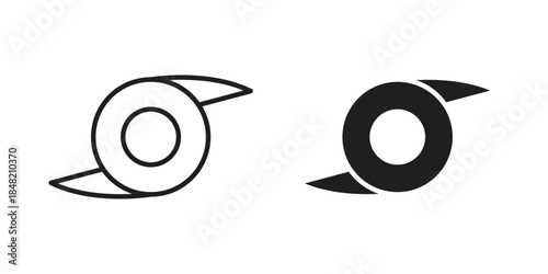 Hurricane icons. Minimal logo design element, vector illustration.