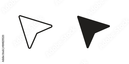 Mouse icons. Minimal logo design element, vector illustration.