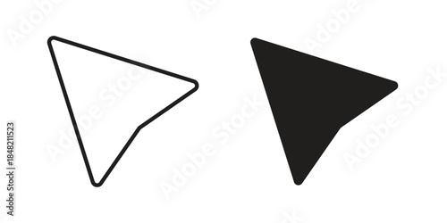 Mouse icons. Minimal logo design element, vector illustration.