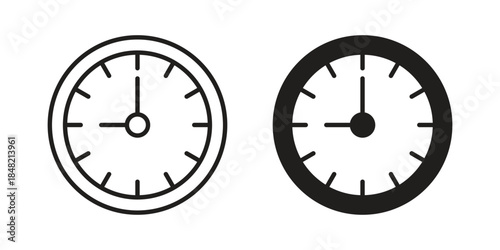 Time icons. Minimal logo design element, vector illustration.