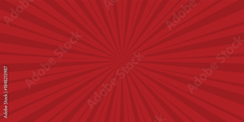 Simple Dark Christmas Red Light burst Effect vector background