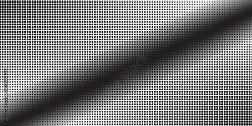 Dotted halftone gradient texture. Fading polka dot background. Repeated dots gradation pattern background. Black vanishing comic pop art overlay backdrop. Halftone raster effect wallpaper. Vector