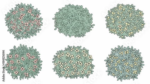 Vibrant floral spheres with lush greenery and colorful blooms