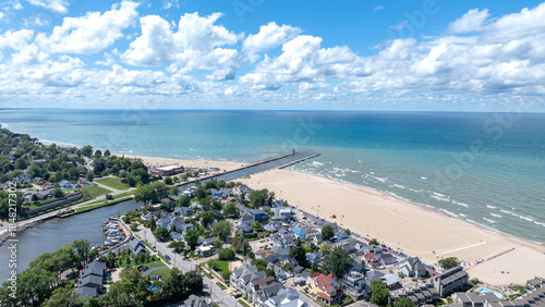 Fotografia South Haven beach on Lake Michigan