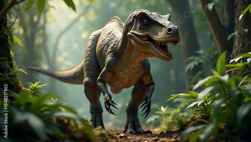 A Terrifying T-Rex dinosaur