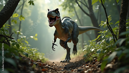 A Terrifying T-Rex dinosaur