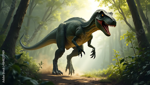 A Terrifying T-Rex dinosaur