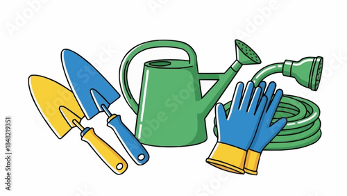 Gardening tools and accessories for nurturing plants and growth