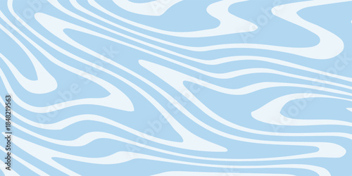 Abstract background seamless pattern with colorful waves. Trendy vector illustration in retro psychedelic style