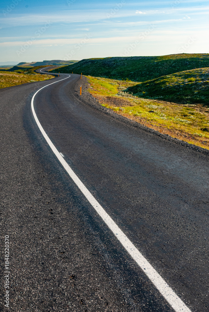 Fototapeta premium Road in highway, in Iceland,