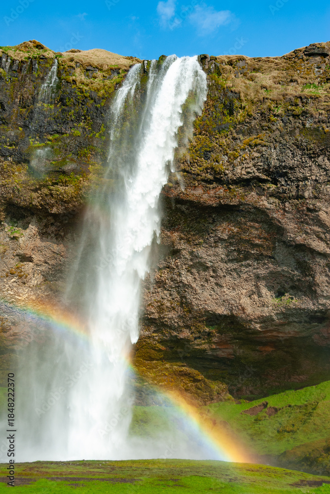Obraz premium Seljalandsfoss, Seljalands waterfall, in south Iceland