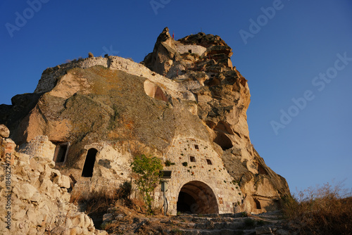 Ortahisar Castle in Nevsehir, Turkiye