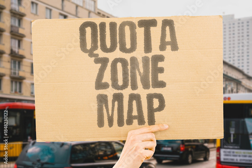Quadro em tela "Quota Zone Map" A calm look at zoning and quotas for cultivation