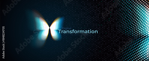 Digital Transformation Business Butterfly Logo Icon Symbol, Big Data Research Analytics Technology, AI Tech Strategy for Business Growth. Abstract Neon Insect Butterfly Robot. Vector Illustration
