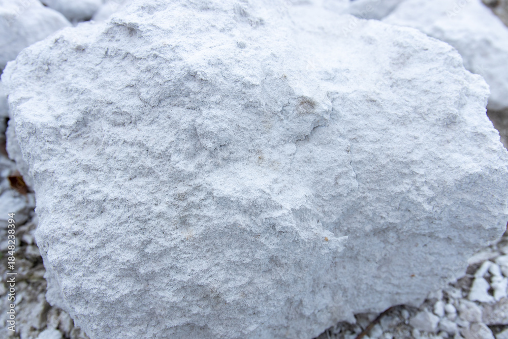 Fototapeta premium Large white rock with a rough surface