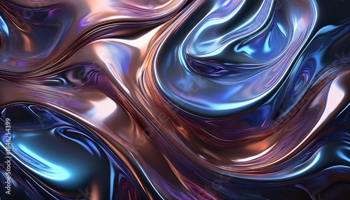 abstract texture metallized liquid background