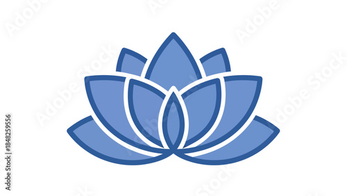 blue flower icon