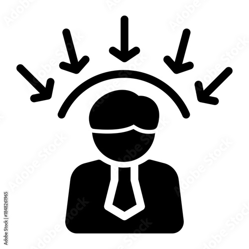 Customer Oriented Audience Focus Icon from Customer Assessment Collection (Glyph style)