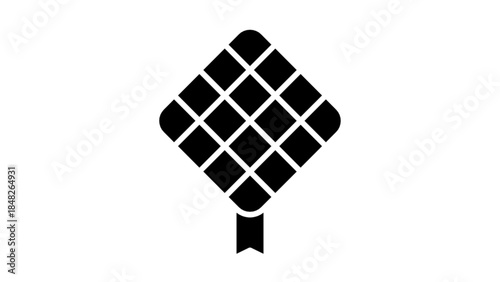 vector illustration of ketupat an abstract background
