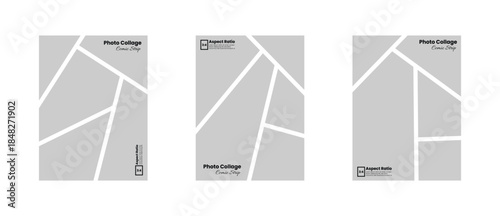 Vertical Comic Style Photo Panel Layout in 3:4 Aspect Ratio