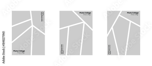 Vertical 3:4 Comic Themed Photo Collage for Visual Story Presentation