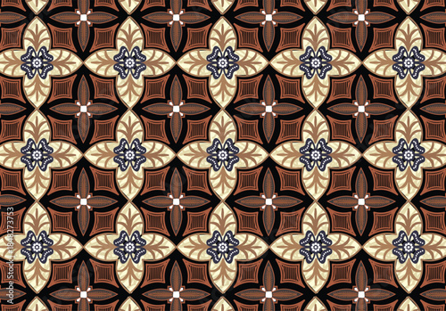 Classic Batik with various motifs, inspiration for Indonesian batik motifs for printing purposes